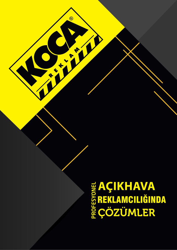Koca Reklam ürün kataloğu kapağı