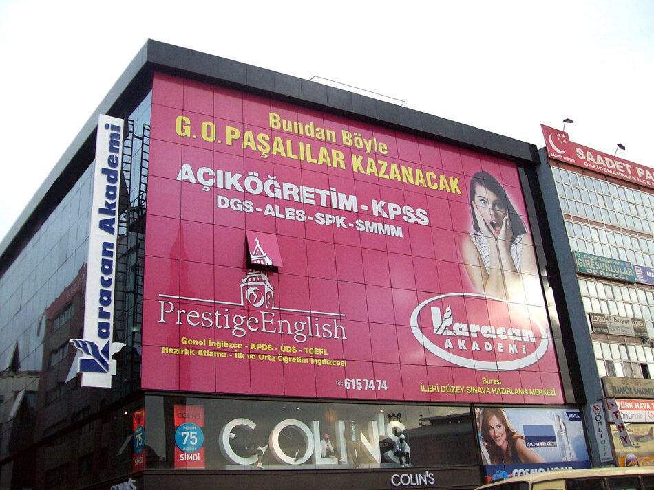 Cephe giydirme uygulaması - Koca Reklam