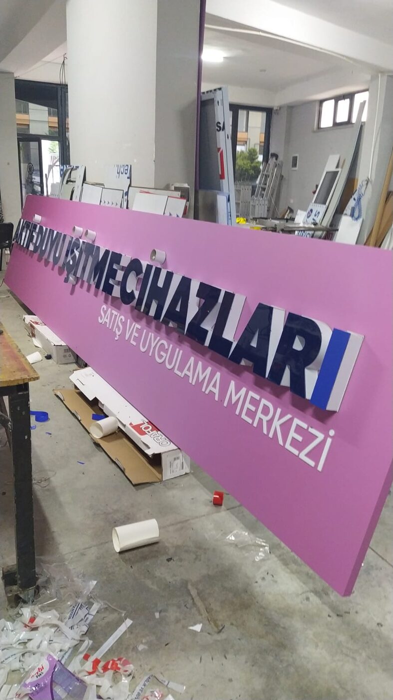 Işıklı tabela ve cephe tabela projesi - Koca Reklam